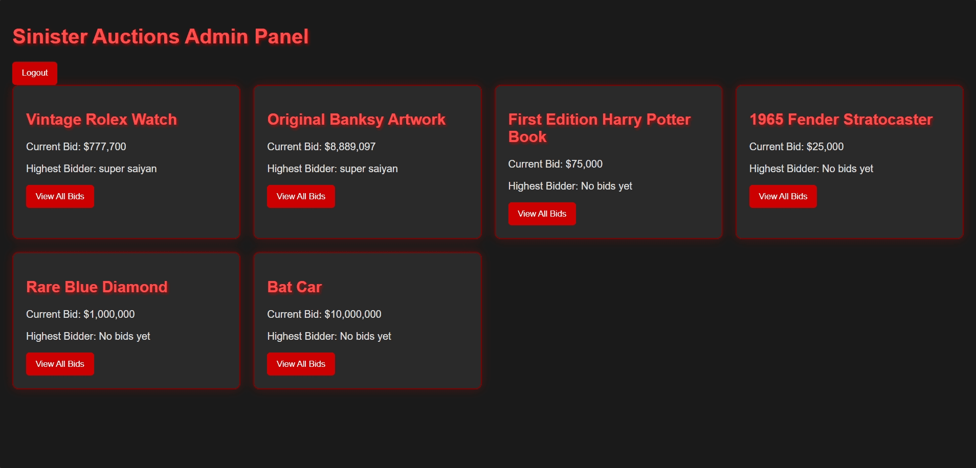 Sinister Auction screenshot 5