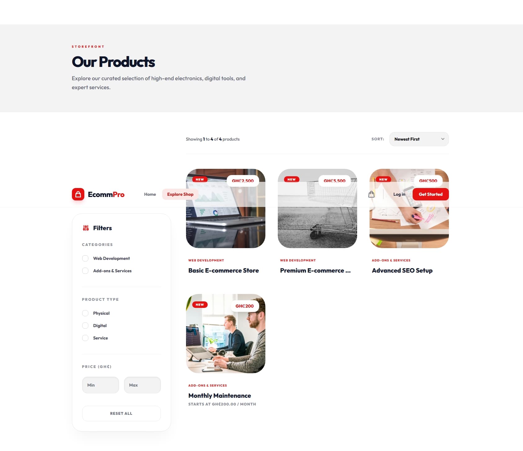 EcommPro screenshot 2