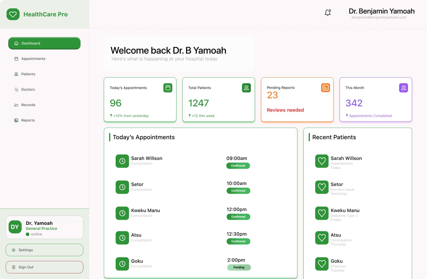 HealthCare Pro screenshot 1