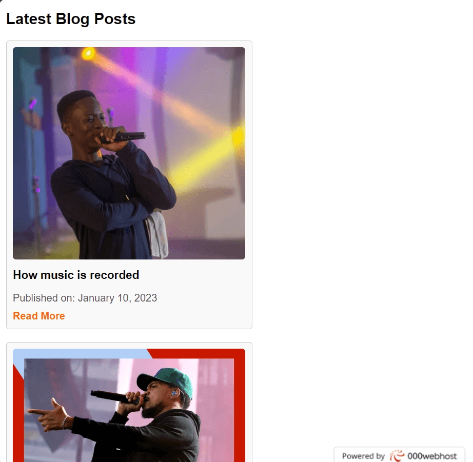 Gee 7even Music Blog screenshot 2